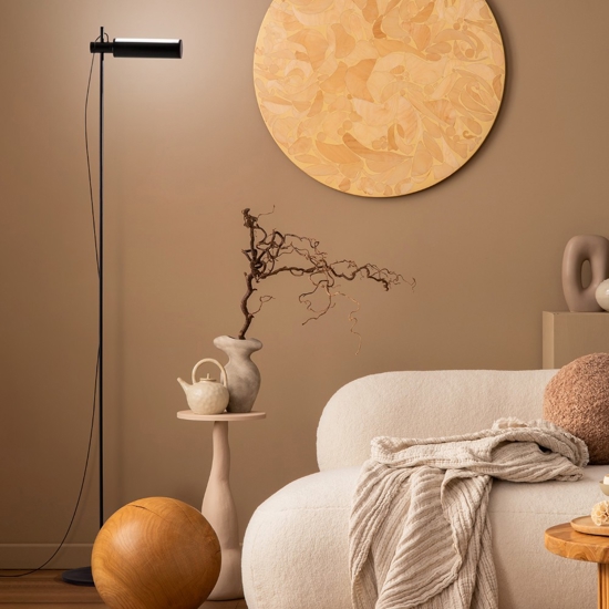 Piantana nera ultima perenz illuminazione led cct 3000k 4000k 6000k dimmerabile