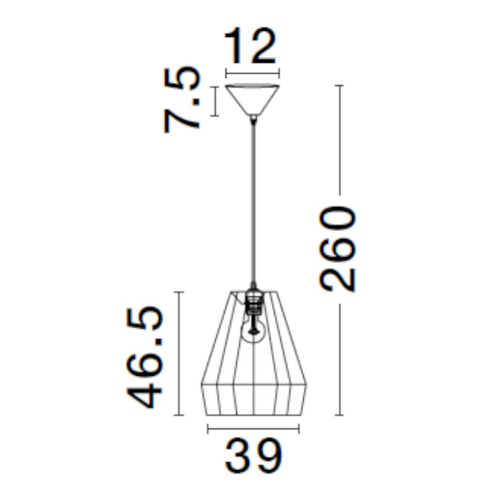 Lampadario rattan in corda sabbia e verde