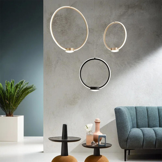 Ondaluce so omega gr nero lampadario led dimmerabile