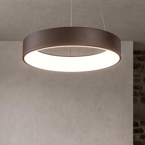 Affralux band diodi 80cm lampadario cerchio marrone caffe
