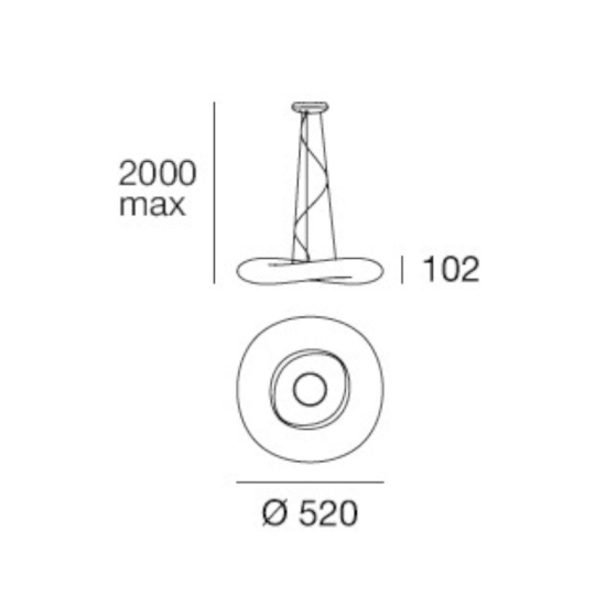 Stilnovo mr magoo lampadario led design lmoderno dimmerabile
