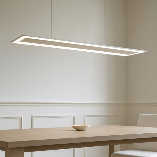 Lampadario antille cromo linea light led 45w 3000k moderno