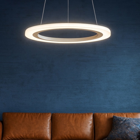 Affralux lampadario moderno acryled anello led 4w 3000k