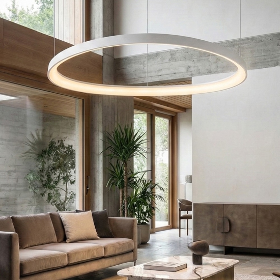 Ideal lux gemini d061 dali push bianco lampadario moderno led 48w 3000k
