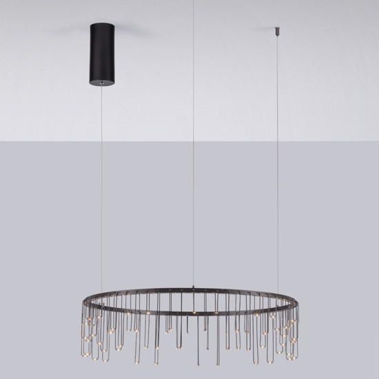 Lampadario design cielo stellato design moderno nero