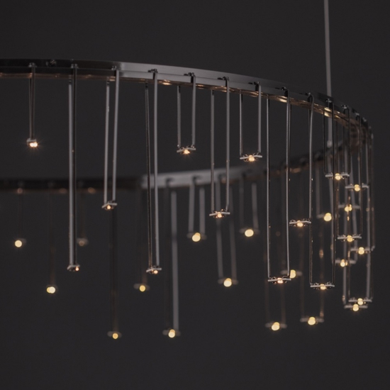 Lampadario design cielo stellato design moderno nero