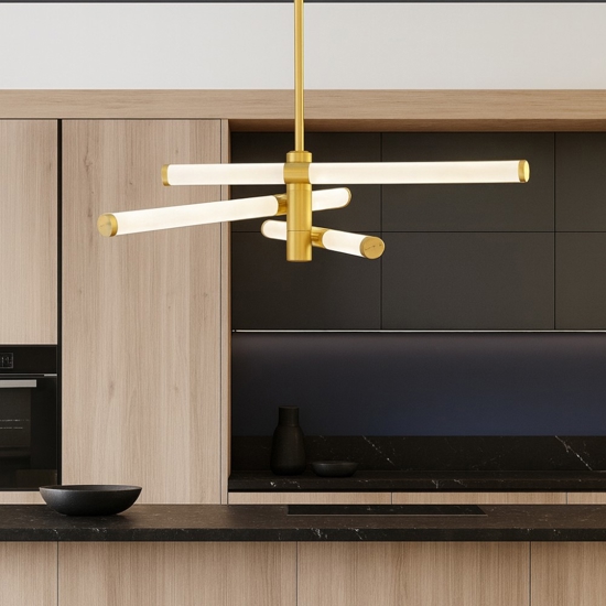 Maytoni axis lampadario per cucina orientabile led 3000k