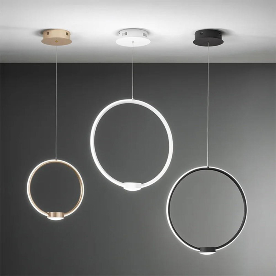 Ondaluce so omega pc nero lampadario moderno led