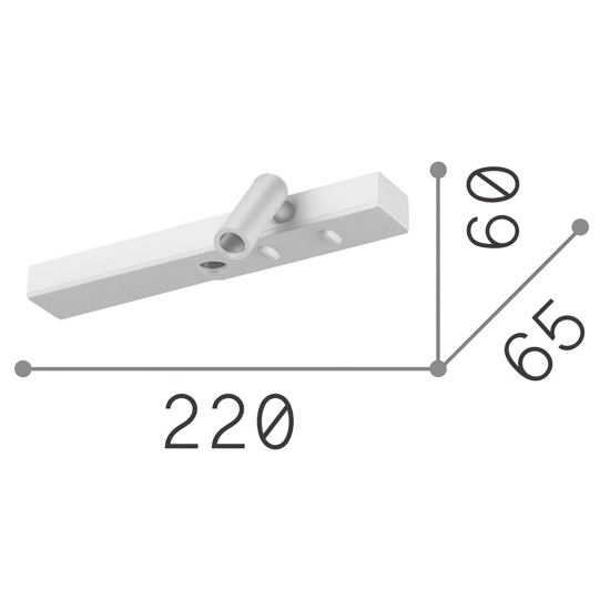 Ideal lux bonne nuit-1 applique nera per camera da letto orientabile led 3000k