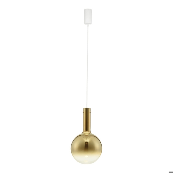 Lampada a sospensione sfera di vetro oro led 6w 3000k