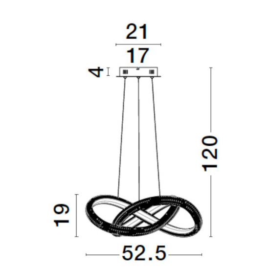 Lampadario per camera da letto oro led 3000k dimmerabile
