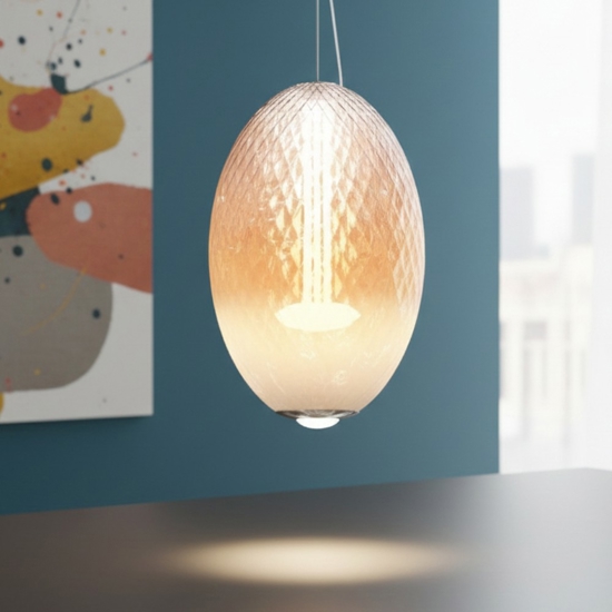 Maytoni bruma lampada a sospensione led 19w 2700k mod397pl-l19ch27k
