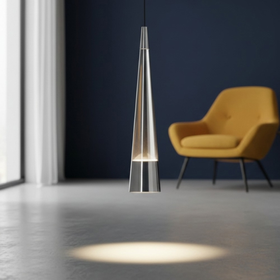 Maytoni sintesi lampada a sospensione led 12w 3000k colore cromo