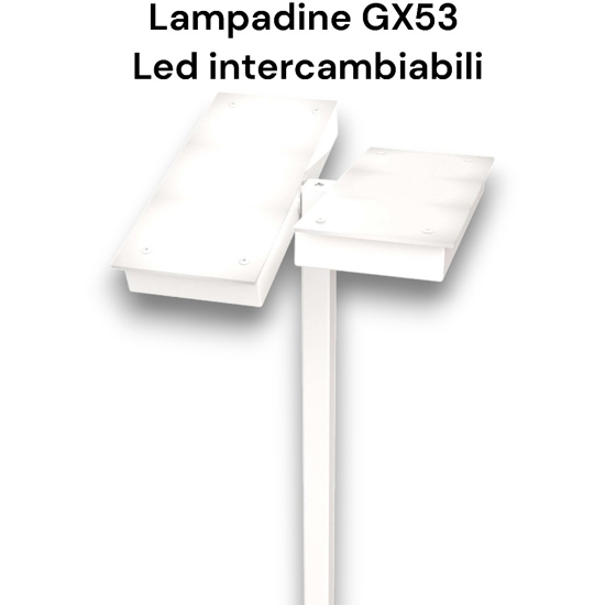 Lampada da terra sabbia moderna 6 luci orientabili top light
