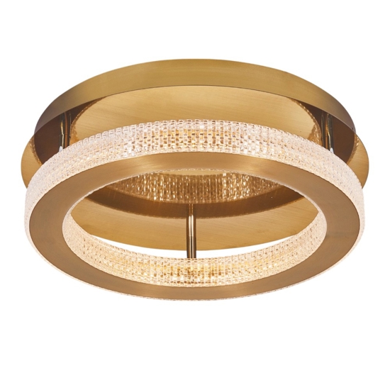 Plafoniera oro per camera da letto led 40w 3000k dimmerabile