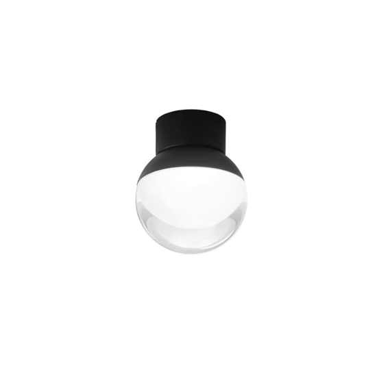 Plafoniera da soffitto linea light rossini led 6w 3000k nero