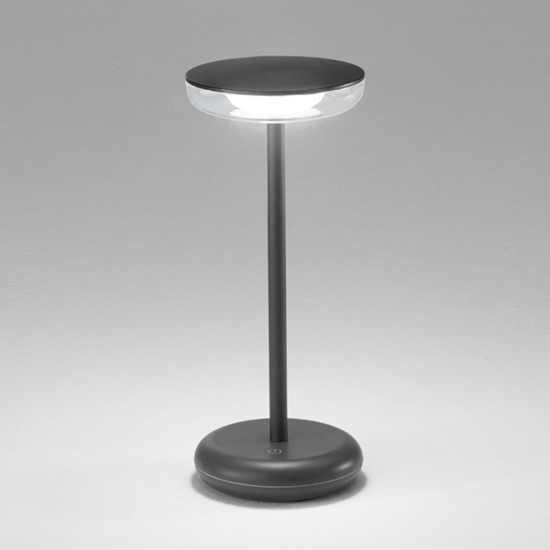 Lampada da tavolino led grigio soap perenz portatile per esterno