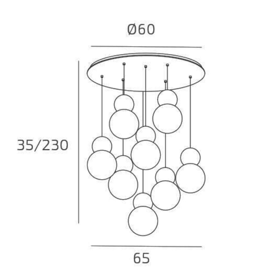 Lampadario moderno top light per soggiorno cottage 8 luci terra rossa