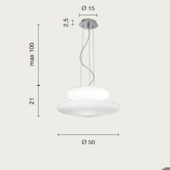 Lampadario moderno so pagoda ondaluce bianco