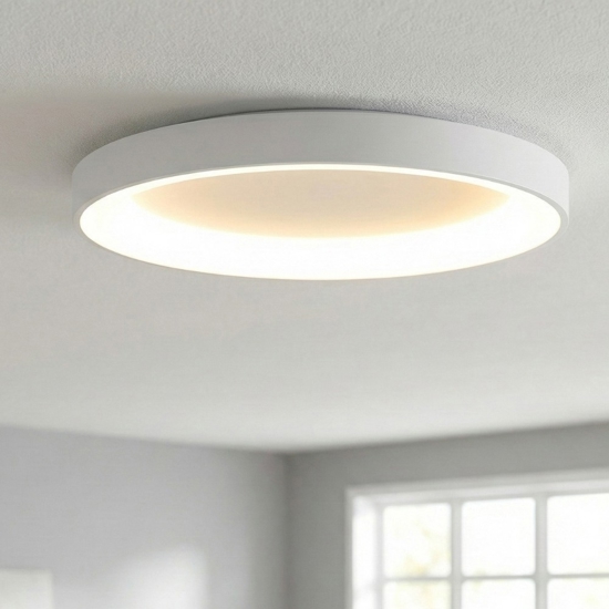 Plafoniera anello 65cm bianco led 60w 2700k-5000k con telecomando app