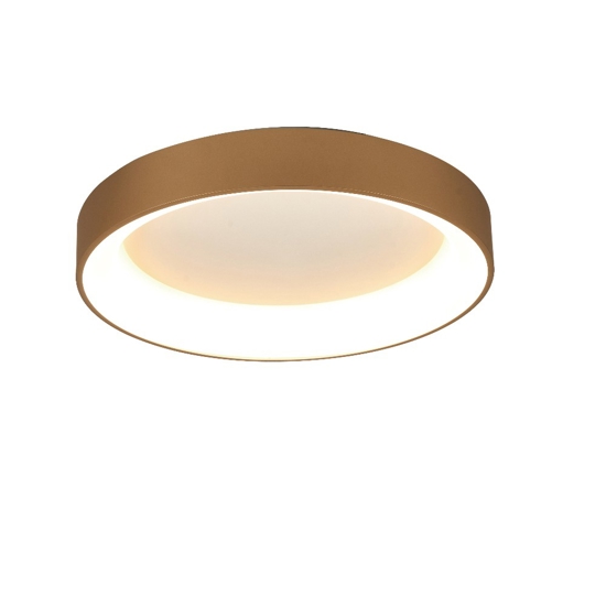 Plafoniera 38cm oro anello led 30w 2700k-5000k con telecomando app
