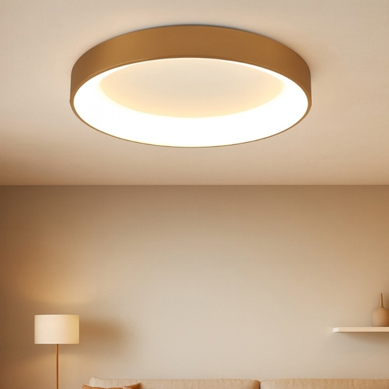 Plafoniera anello oro 90cm led 75w 2700k-5000k con telecomando