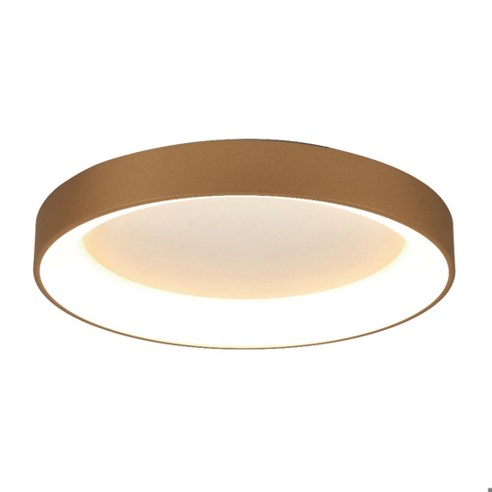 Plafoniera 78cm anello oro led 62w 2700k-5000k con telecomando