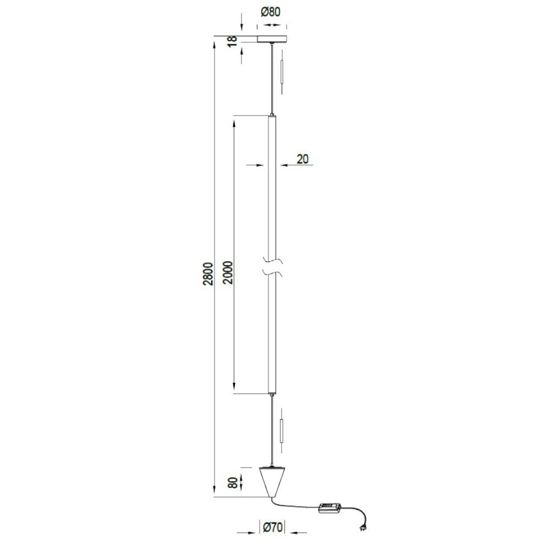 Lampada da terra moderna sospesa bianca led 3000k dimmerabile