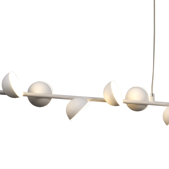 Lampadario bianco per soggiorno moderno led 36w 3000k
