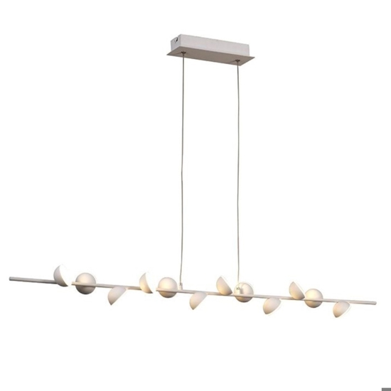 Lampadario bianco per soggiorno moderno led 36w 3000k