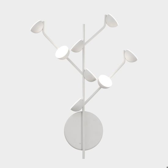 Applique moderna led 24w 3000k bianco design per soggiorno