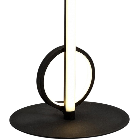 Lampada da terra design moderna nera led 24w 3000k sottile