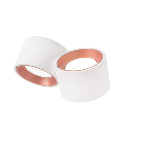 Sforzin nasso applique da parete in gesso due luci rame