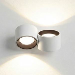 Applique di gesso due luci gesso bianco sforzin nasso bronzo