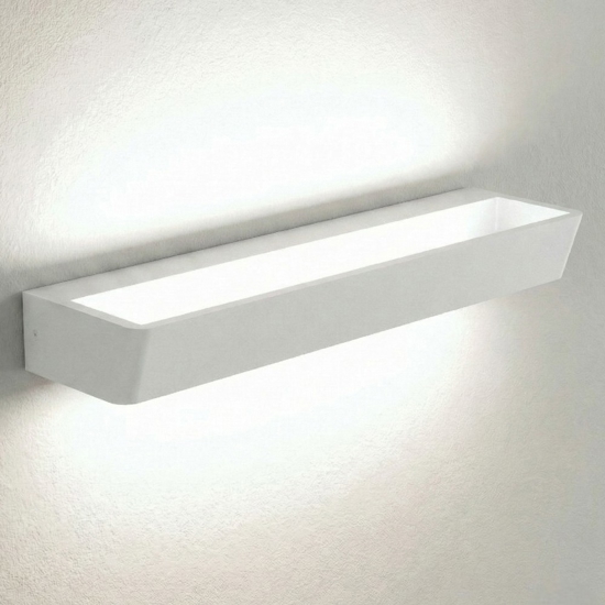 Applique bianca led 30w 4000k lampada da parete moderna