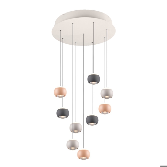 Lampadario per soggiorno moderno sfere pendenti led 2300k-65000k
