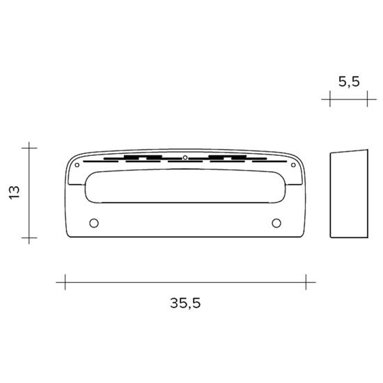 Sforzin aki applique da parete bronzo led biemissione 3000k