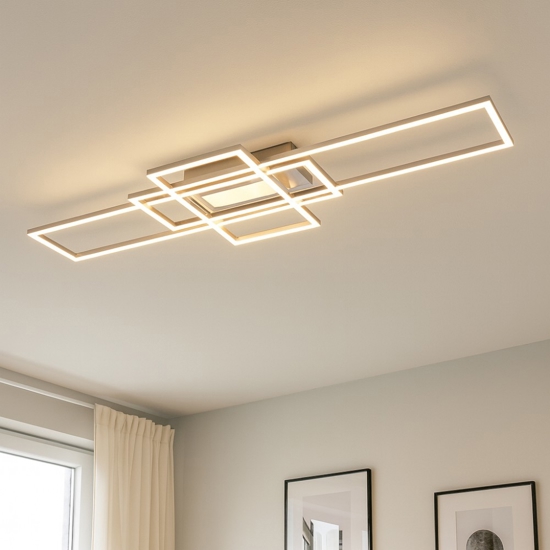Plafoniera design moderno led da 3000k a 6500k dimmerabile con telecomando