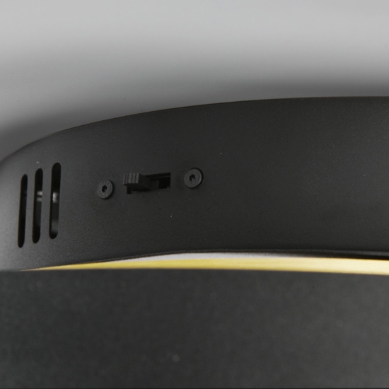 Plafoniera tornado moderna led da 2300k a 4000k nera