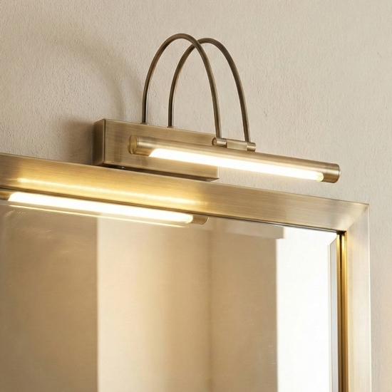 Applique bagno moderno brunito ideal lux bow ap d26
