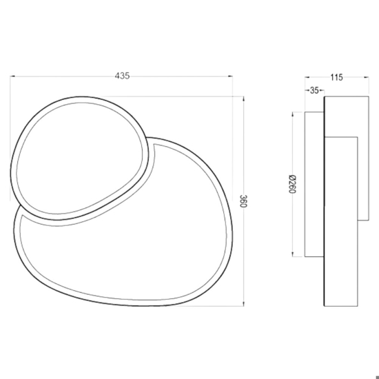 Plafoniera bianca led 2700k a 6500k 21w design moderna con telecomando