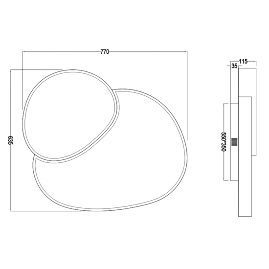 Plafoniera da soffitto led 2700k a 6500k