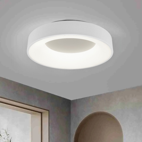 Plafoniera bianca per cucina rotonda led 4000k