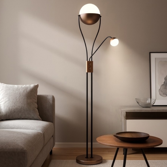 Lampada da terra per salotto led 3000k moderna orientabile