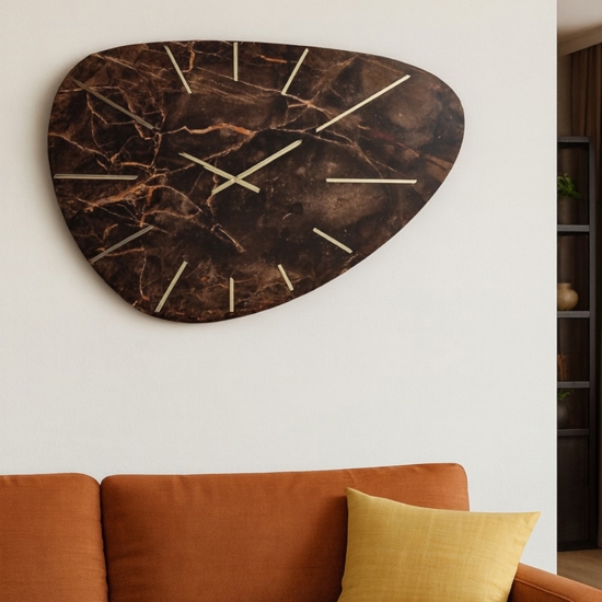 Grande orologio da parete 110x71 design sagomato