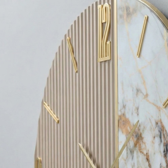 Orologio 80cm per parete di grandi dimensioni effetto marmo