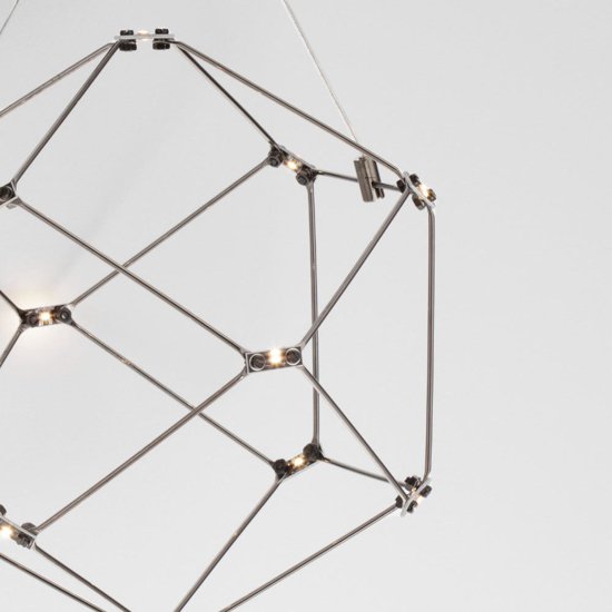Applique nero design moderna costellazione led