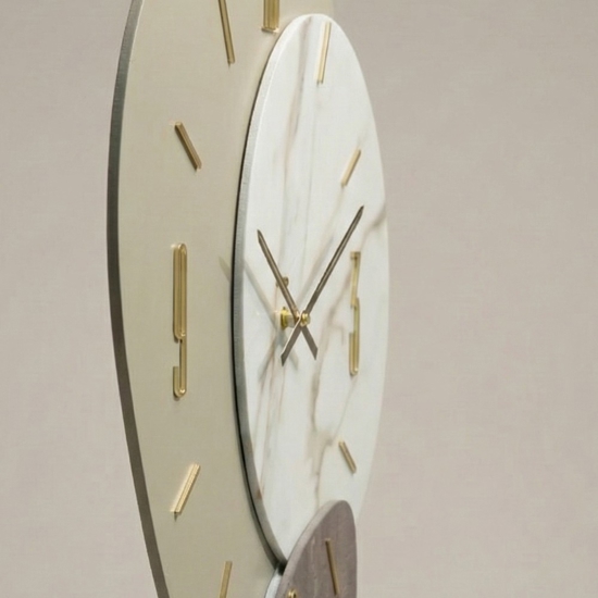 Grande orologio da parete 80cm resina laminato design moderno