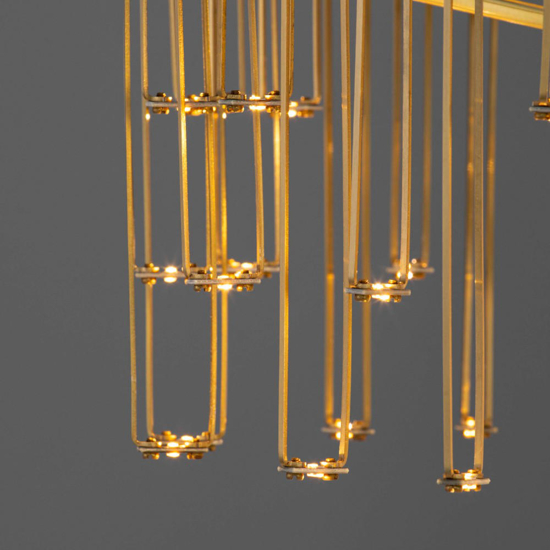 Lampada da tavolo led oro ramato design