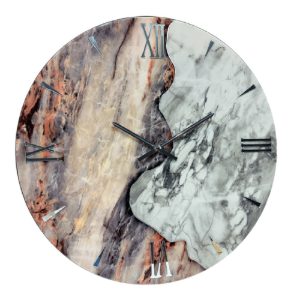 Orologio da parete rotondo 40cm resina effetto marmo essence